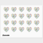 Kleine feeprinses hartstickers hart sticker (Vel)