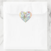 Kleine feeprinses hartstickers hart sticker (Tas)