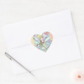 Kleine feeprinses hartstickers hart sticker (Envelop)