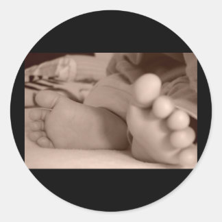 Kleine feet ronde sticker