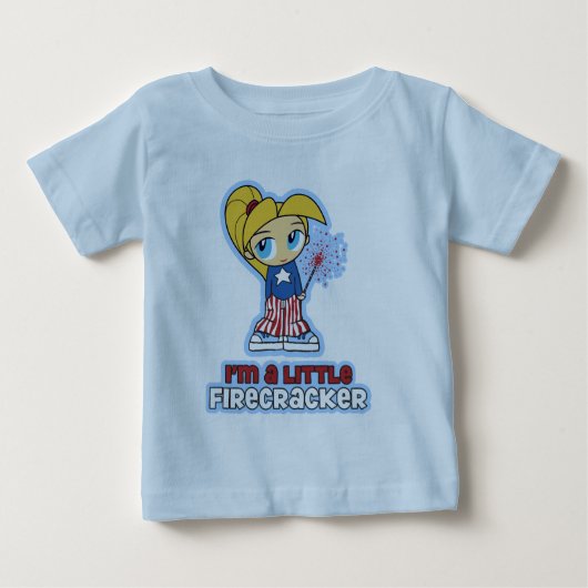 Kleine Firecracker Baby's & Peuter T-shirts (Voorkant)