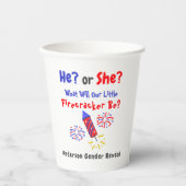 Kleine Firecracker Geslacht Papieren Bekers (Voorkant)