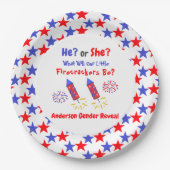Kleine Firecracker Geslacht Papieren Bordje (Voorkant)
