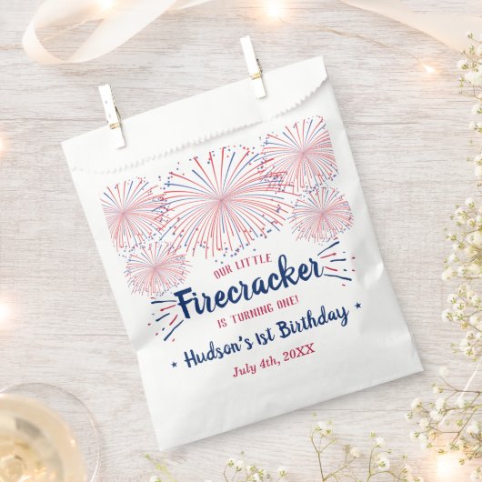 Kleine Firecracker op 4 juli 1991 Bedankzakje (Geknipt)
