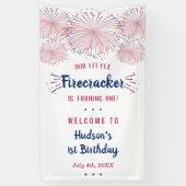 Kleine Firecracker op 4 juli 1991 Spandoek (Verticaal)