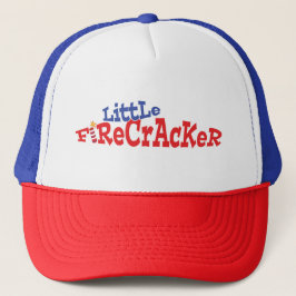 Kleine Firecracker Vierde juli Trucker Hat Pet