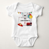 Kleine Fireman Dalmation - Aanpassen Romper (Voorkant)