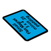 Kleine Flex Magnet Sjabloon Horizontale Fit Zwart Magneet (Rechterzijde)