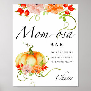 Kleine florale pomkin Mam-osa bar Poster