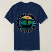 Kleine forel Lake Wisconsin Vist T-shirt (Design voorkant)