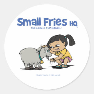 Kleine Fries HQ Junebug Sticker Ronde