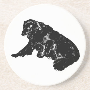 Kleine galerij: Side-Rest Retriever Zandsteen Onderzetter
