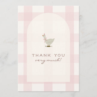 Kleine Gans Meisje Baby Shower Bedankt
