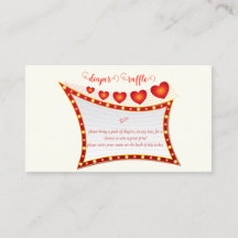 Kleine geheime Valentijns baby shower luier raffle