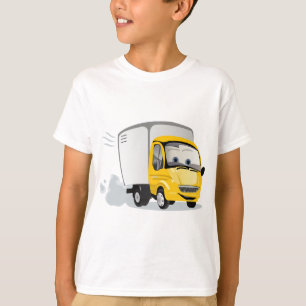 Kleine gele Cartoon Vrachtwagen voor kinderen! T-shirt