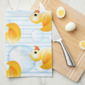 Kleine gele eenden theedoek (Quarter Fold)