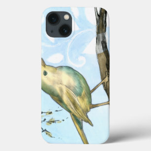 Kleine gele vogel die op een Tak wordt uitgevoerd  iPhone 13 Hoesje