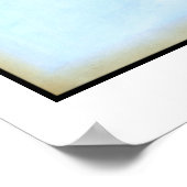 Kleine gele vogel die op een Tak wordt uitgevoerd  Poster (Hoek)