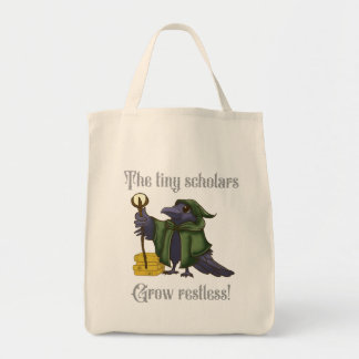 Kleine geleerden worden onrustig Kraai leraar Tote Bag