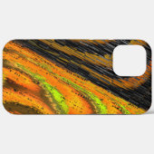 Kleine gelige mozaïek en vervormd Case-Mate iPhone case (Achterkant (horizontaal))