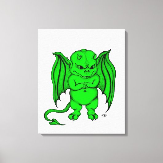 Kleine gemene duivel canvas afdruk (Voorkant)