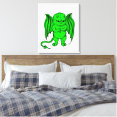 Kleine gemene duivel canvas afdruk (Insitu (Slaapkamer))