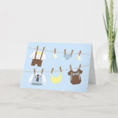 Kleine gentleman Baby Shower Dank u Bedankkaart (Voorkant)