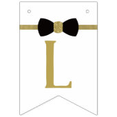 Kleine Gentleman Banner in Zwart en Faux Gold (Eerste vlag)