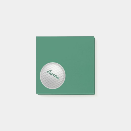 Kleine gepersonaliseerde golfbalpost-it-notities c post-it® notes (Voorkant)