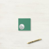 Kleine gepersonaliseerde golfbalpost-it-notities c post-it® notes (Op bureau)