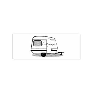 Kleine gestroomlijnde caravan Thunder_Cove elke kl Rubberstempel