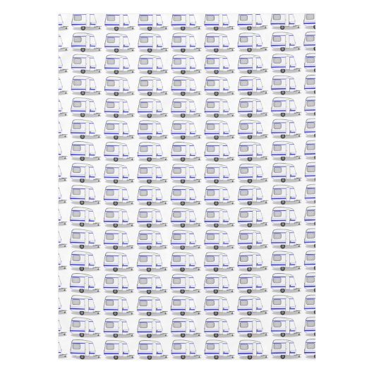 Kleine gestroomlijnde caravan Thunder_Cove elke kl Tafelkleed (Voorkant)