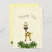 Kleine giraf feestdagenkaart (Voorkant / Achterkant)