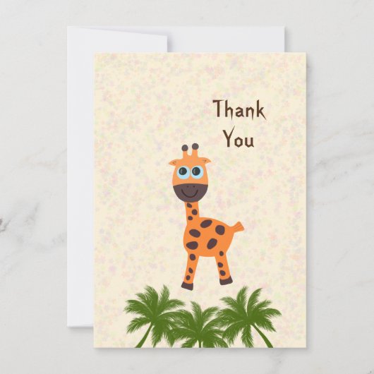 Kleine giraf feestdagenkaart (Voorkant)