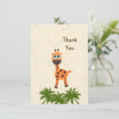 Kleine giraf feestdagenkaart (Staand voorkant)