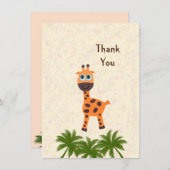 Kleine giraf feestdagenkaart (Voorkant / Achterkant)