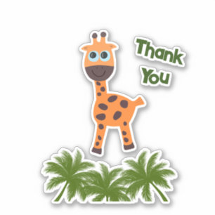 Kleine giraf sticker