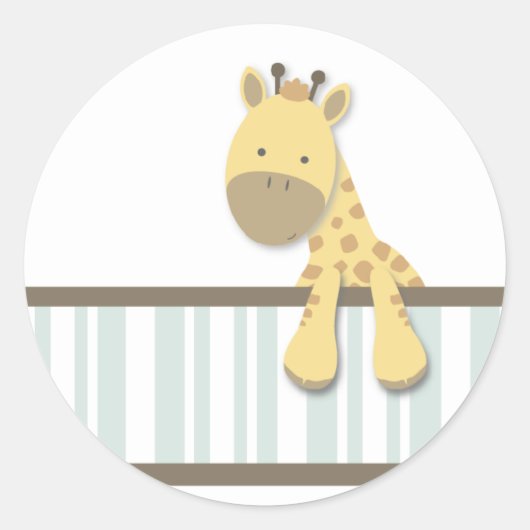Kleine Giraffe {Blauwgroen} | STICKERS (Voorkant)