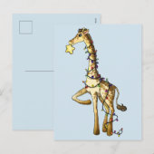 Kleine Giraffe Feestdagenkaart (Voorkant / Achterkant)