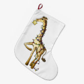 Kleine Giraffe Grote Kerstsok (Voorkant (Hangend))