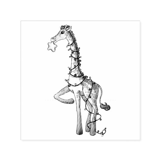 Kleine Giraffe Zelfinktende Stempel (Design)