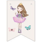 Kleine Girlprinses Birthday Vlaggetjes (Derde vlag)