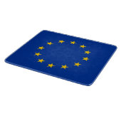Kleine glassnijplank met vlag van Europa Snijplank (Hoek)