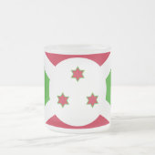 Kleine glazen mok met Burundese vlag (Center)