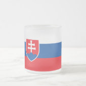 Kleine glazen mok met vlag van Slowakije (Center)