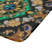 Kleine glazen snijplank met Braziliaanse kleuren (Hoek)