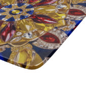 Kleine glazen snijplank met Colombia Kleuren (Hoek)