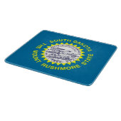 Kleine glazen snijplank met South Dakota vlag (Hoek)