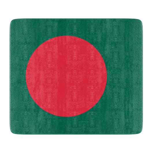Kleine glazen snijplank met vlag van Bangladesh (Voorkant)