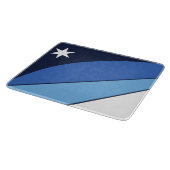 Kleine glazen snijplank met vlag van Columbia (Hoek)